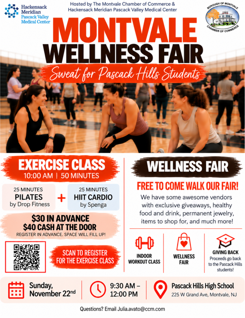 Sweat for Pascack Hills Students - A Montvale Wellness Experience